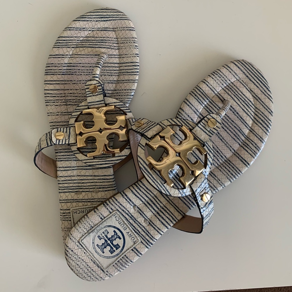 miller sandals in tan, white, and gold!